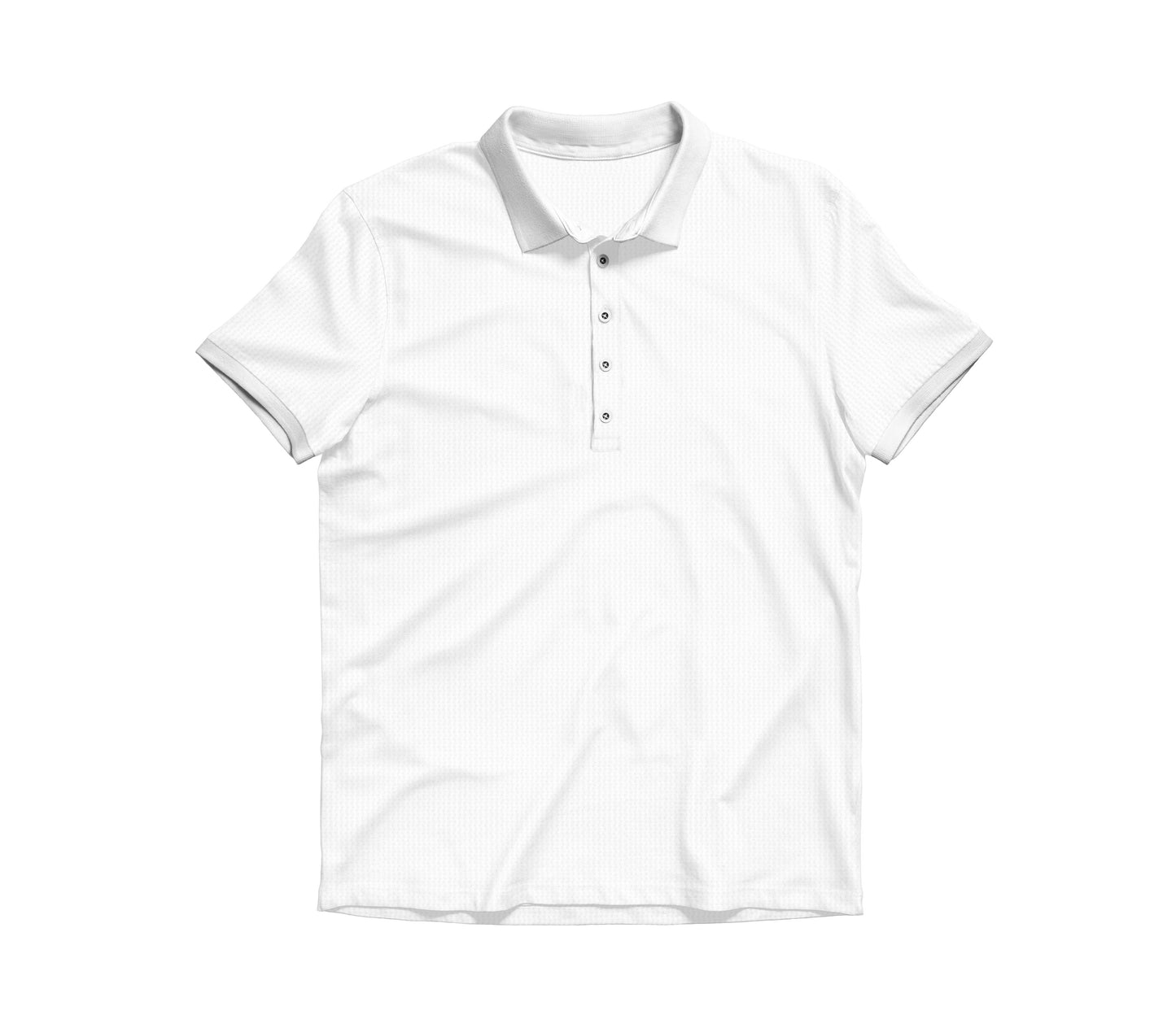 CAMISA POLO PREMIUM BRANCO TEXTURIZED (Ref.: 113)