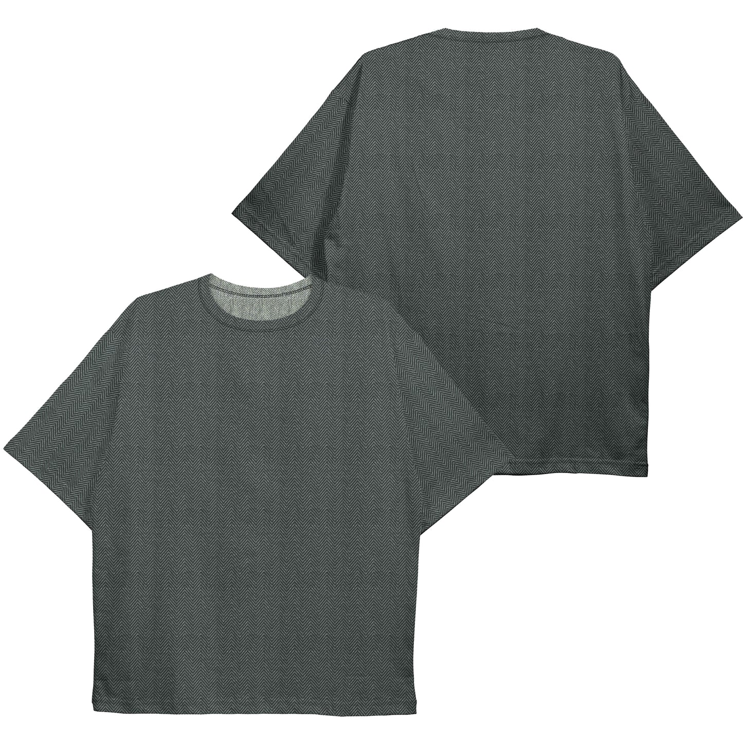 CAMISA OVERSIZED A LASER PREMIUM MESCLA PRETO/BRANCO (REF.: 139)