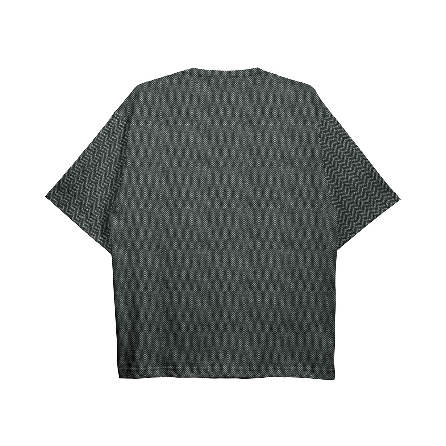 CAMISA OVERSIZED A LASER PREMIUM MESCLA PRETO/BRANCO (REF.: 139)