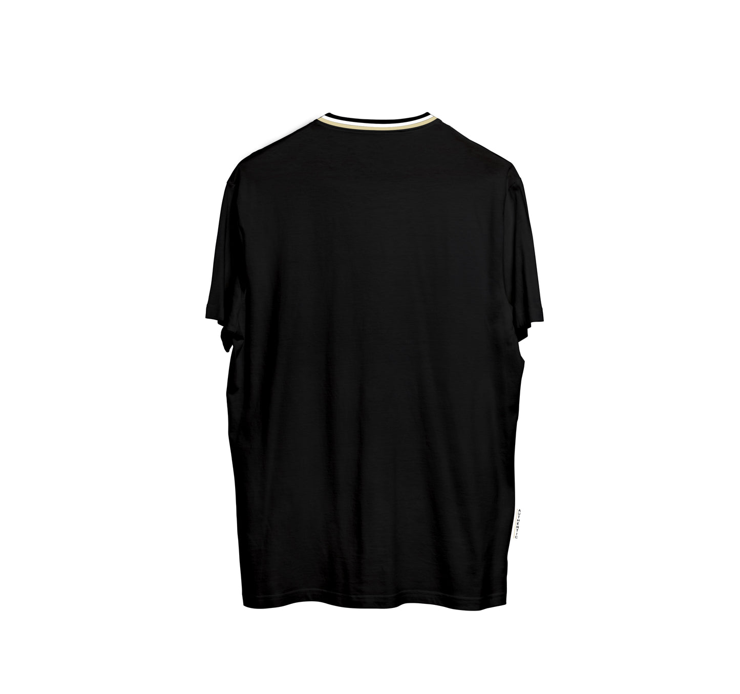 CAMISA LONG COTTON PRETO C/ GOLA DIFERENCIADA 2 (REF.:129)