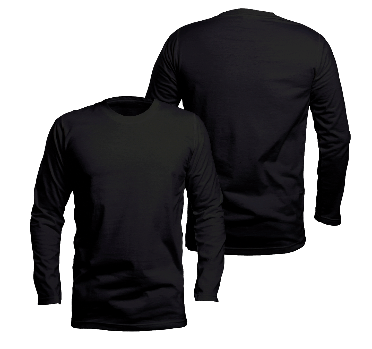 CAMISETA MANGA LONGA PRETO (REF:. 002)