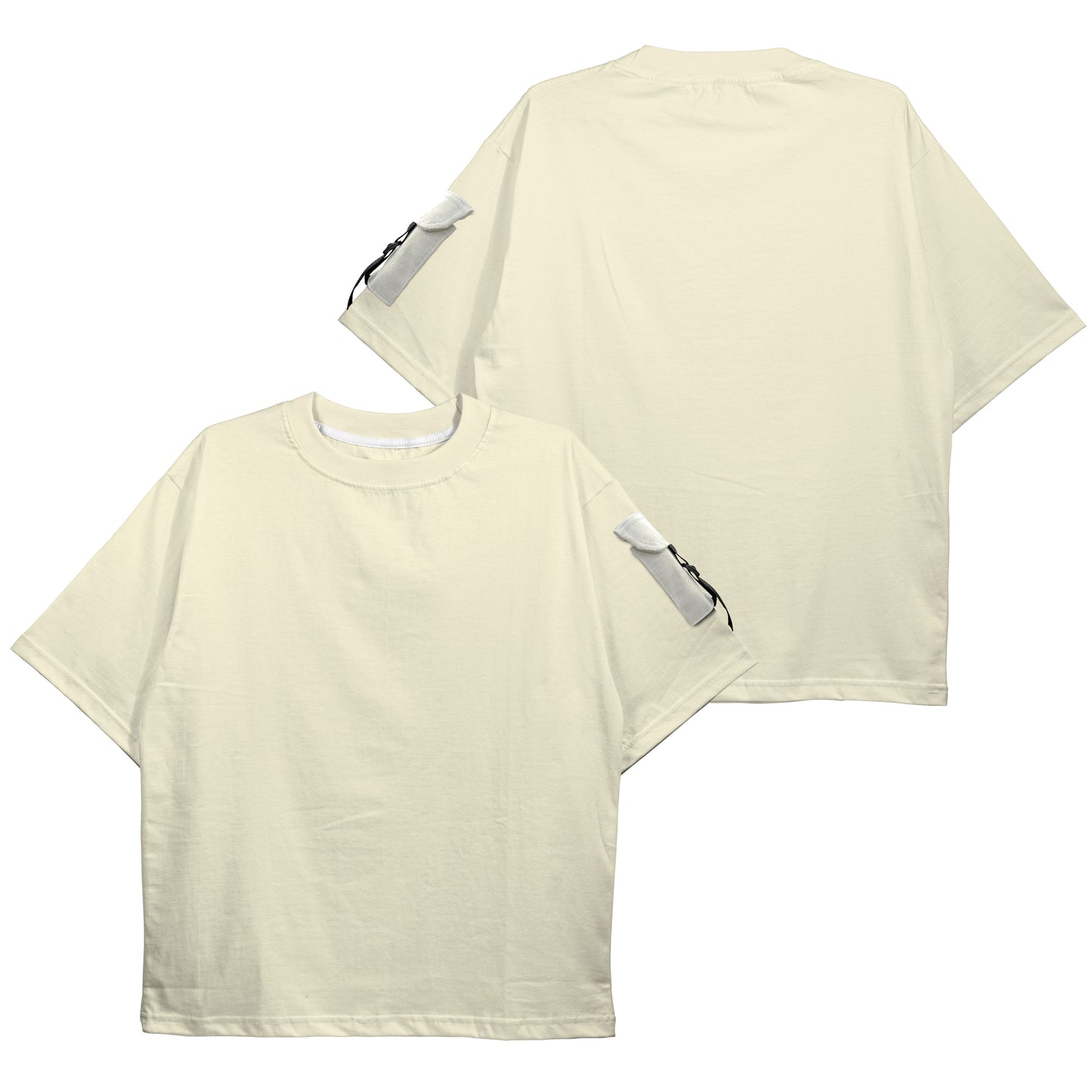 CAMISA OVERSIZED PREMIUM OFF WHITE C/ BOLSO OFF WHITE (REF.: 106)