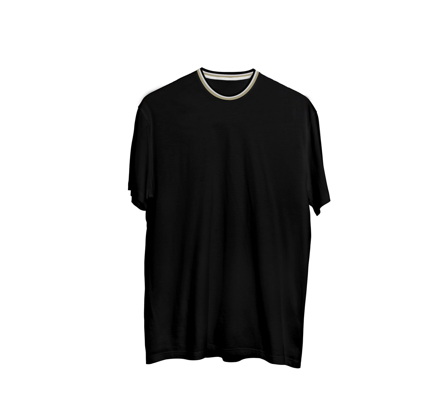 CAMISA LONG COTTON PRETO C/ GOLA DIFERENCIADA 2 (REF.:129)