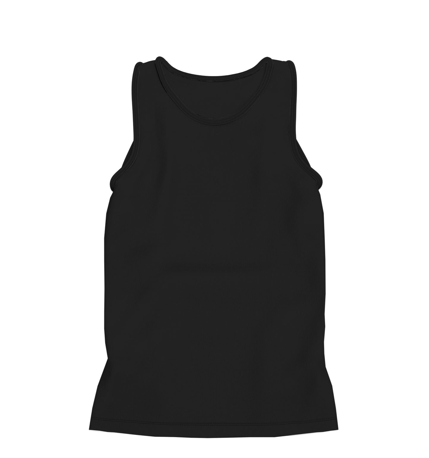CAMISETA REGATA EM COTTON PRETA (REF.: 002)