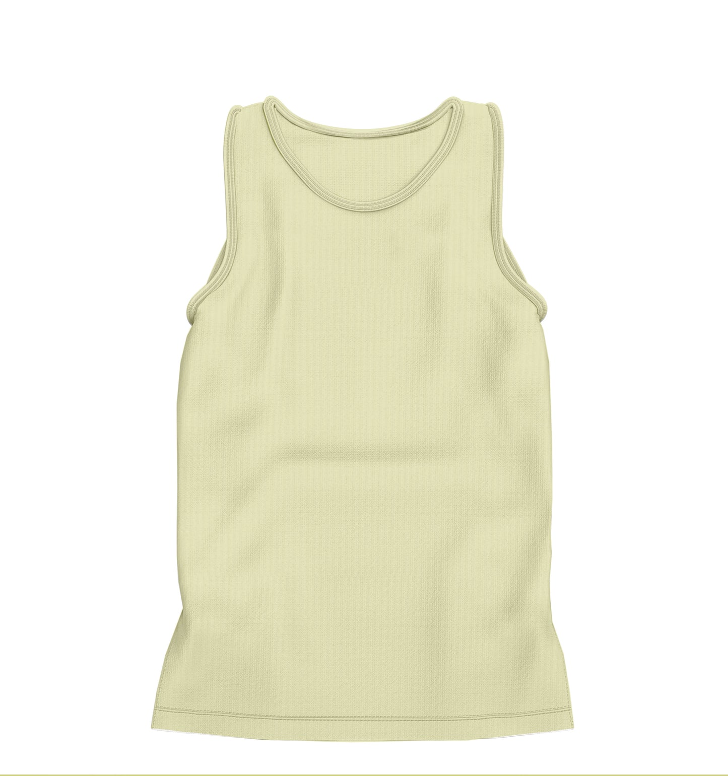 CAMISETA REGATA RIBANA AMARELO CALMARIA (REF.: 024)