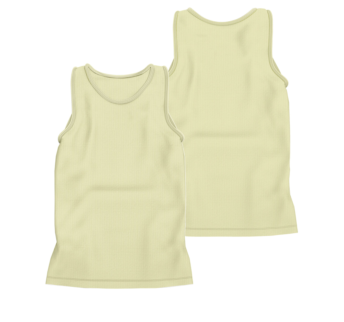 CAMISETA REGATA RIBANA AMARELO CALMARIA (REF.: 024)