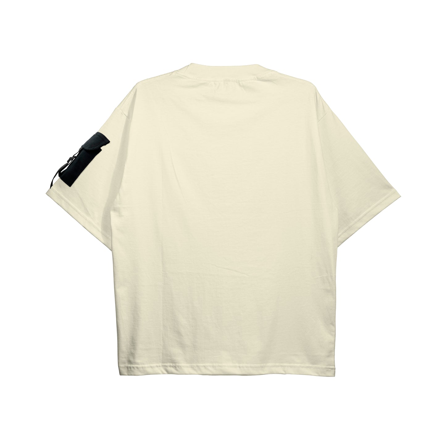 CAMISA OVERSIZED PREMIUM OFF WHITE C/ BOLSO PRETO (REF.: 108)