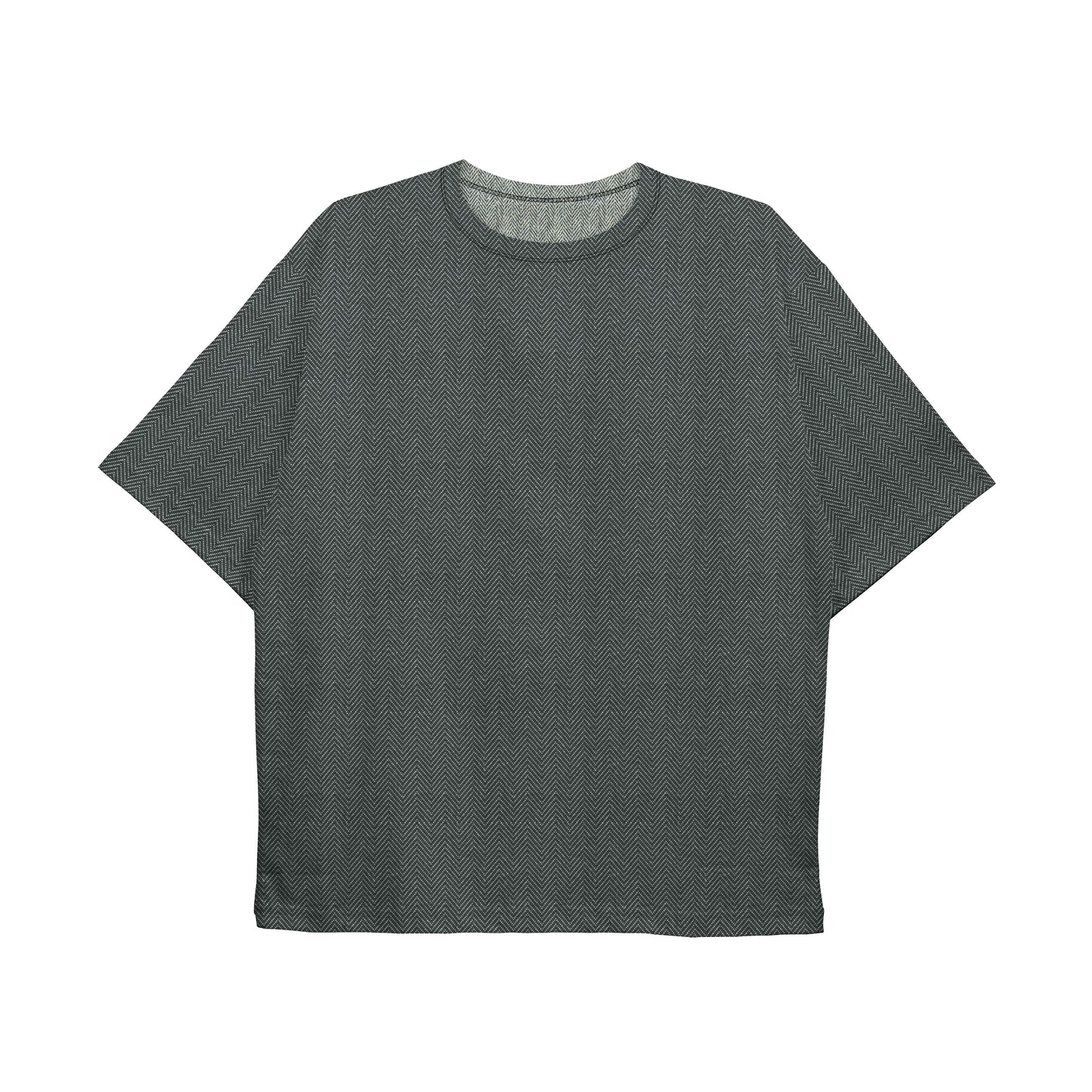 CAMISA OVERSIZED A LASER PREMIUM MESCLA PRETO/BRANCO (REF.: 139)