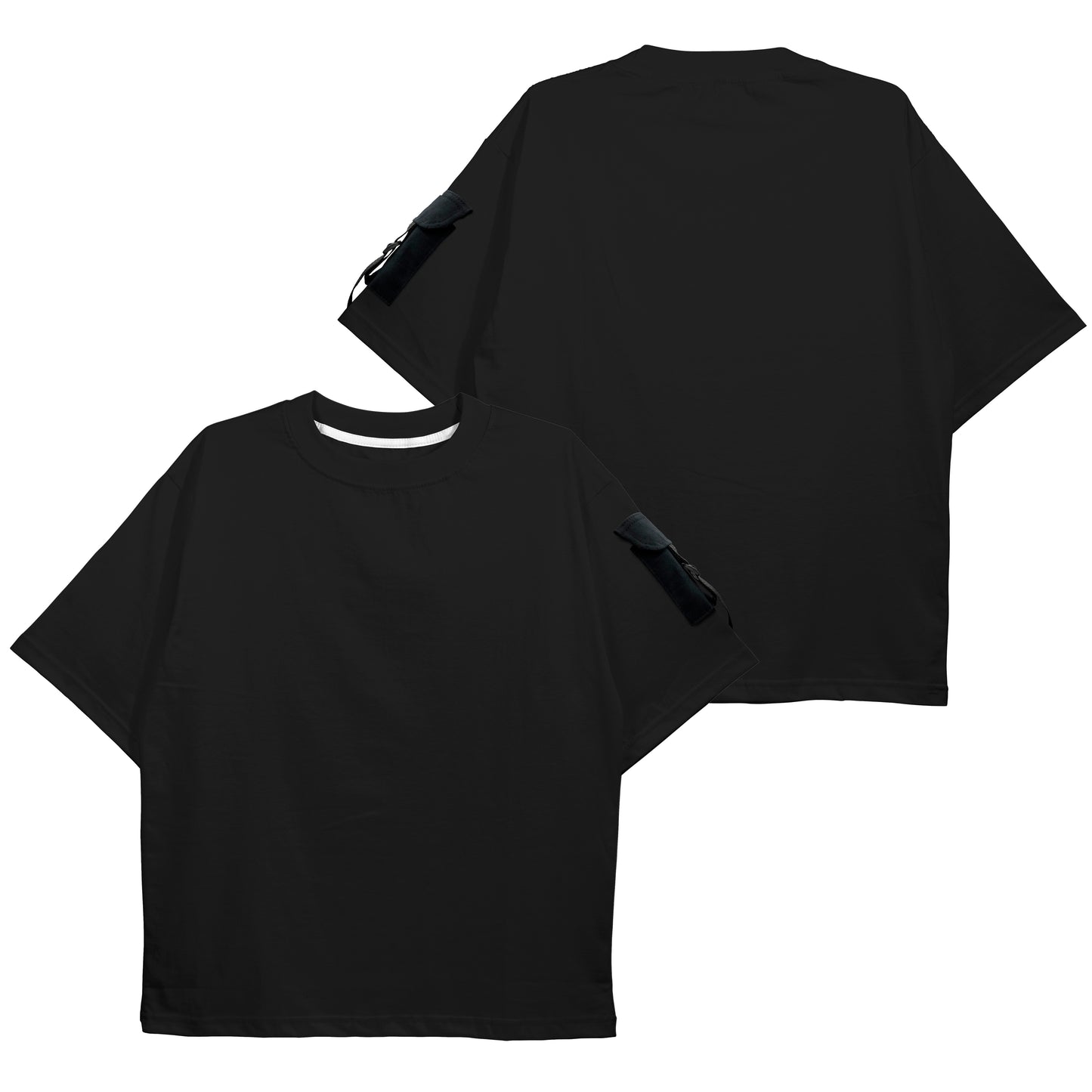 CAMISA OVERSIZED PREMIUM PRETO C/ BOLSO PRETO (REF.: 105)