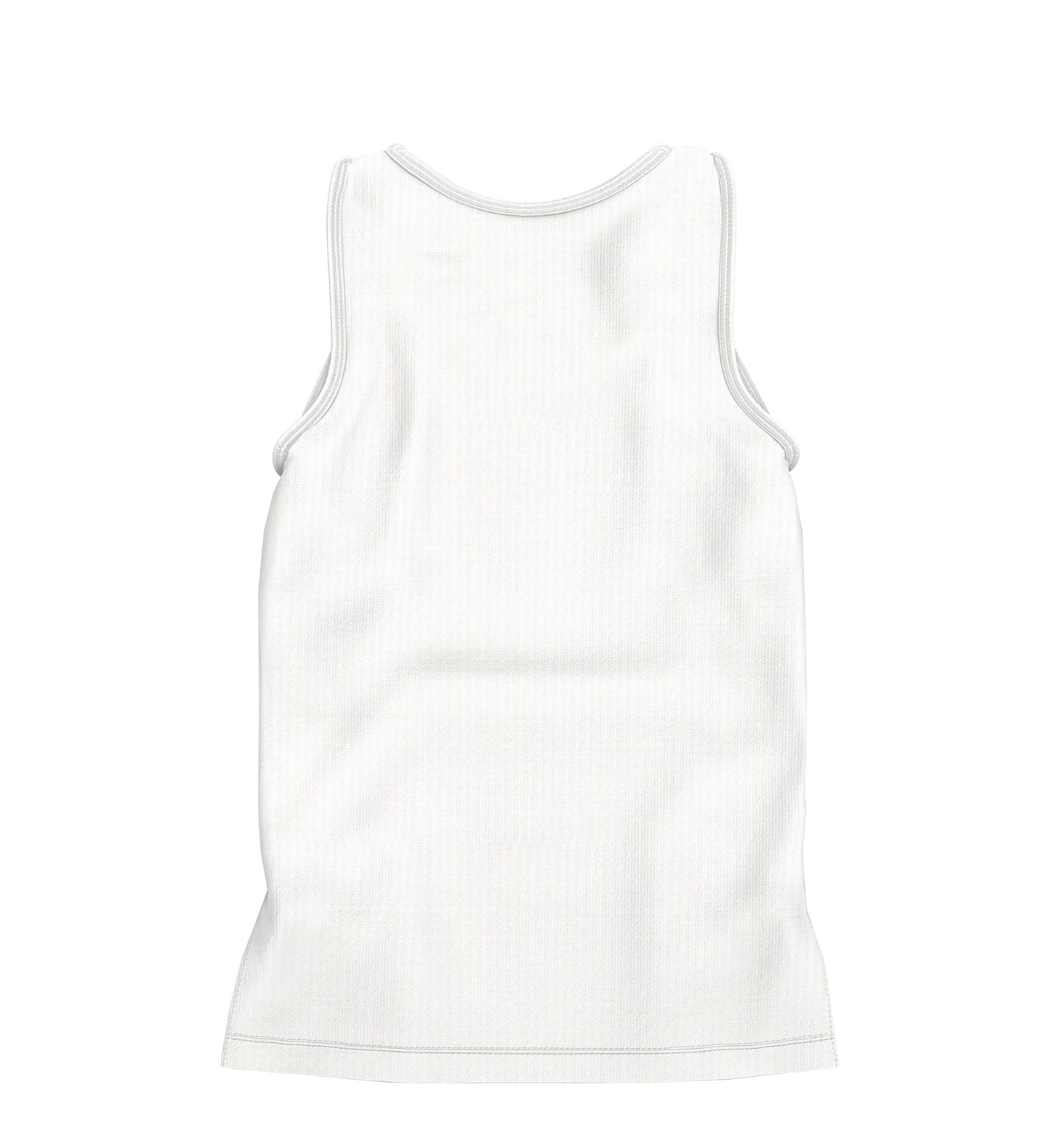CAMISETA REGATA EM COTTON BRANCA (REF.: 001)