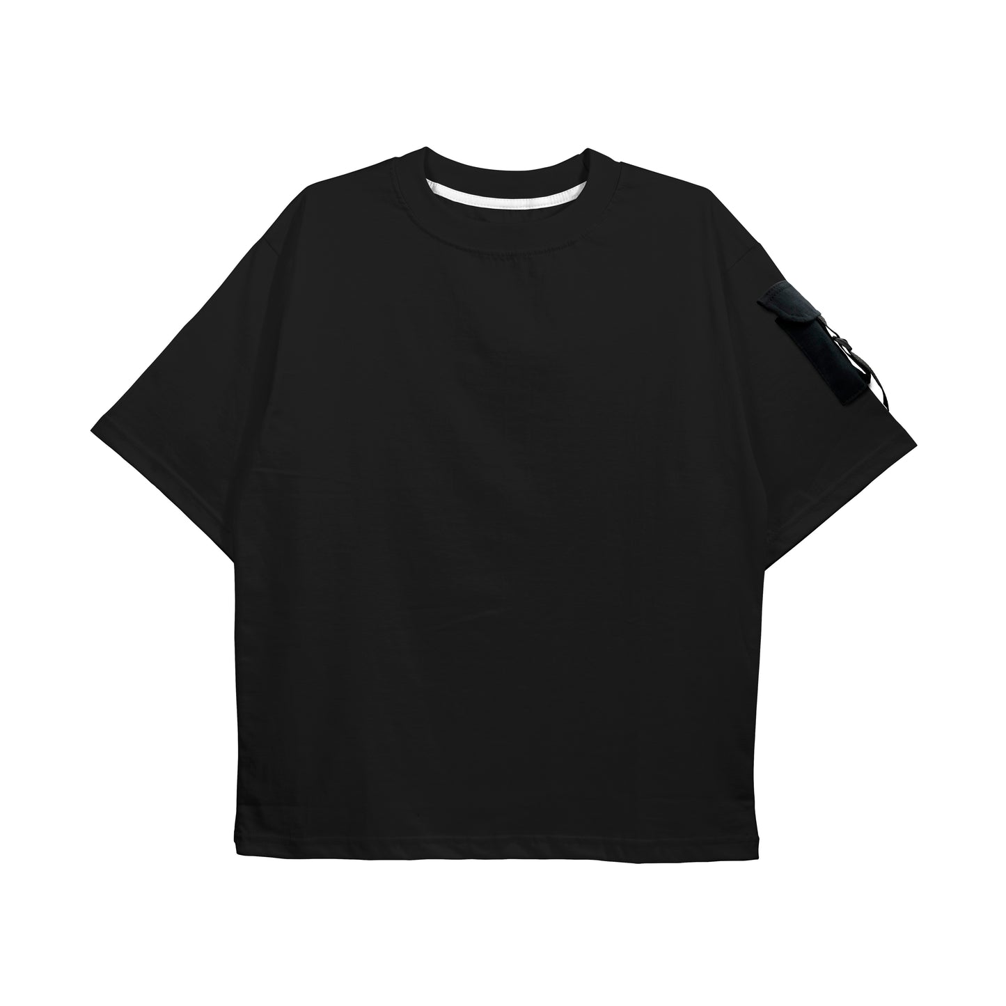CAMISA OVERSIZED PREMIUM PRETO C/ BOLSO PRETO (REF.: 105)