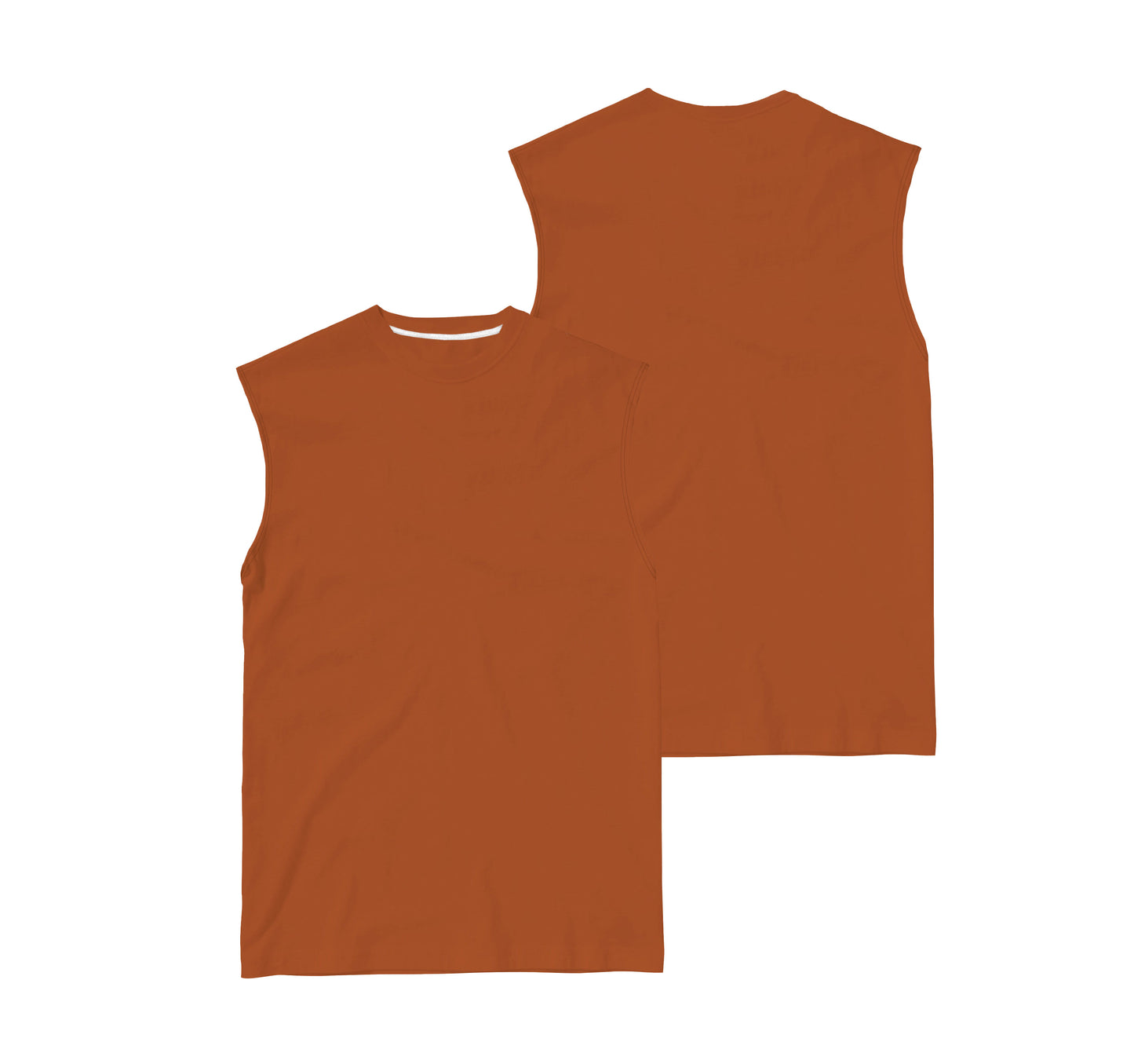 CAMISETA REGATA MACHÃO TELHA (REF.: 017)