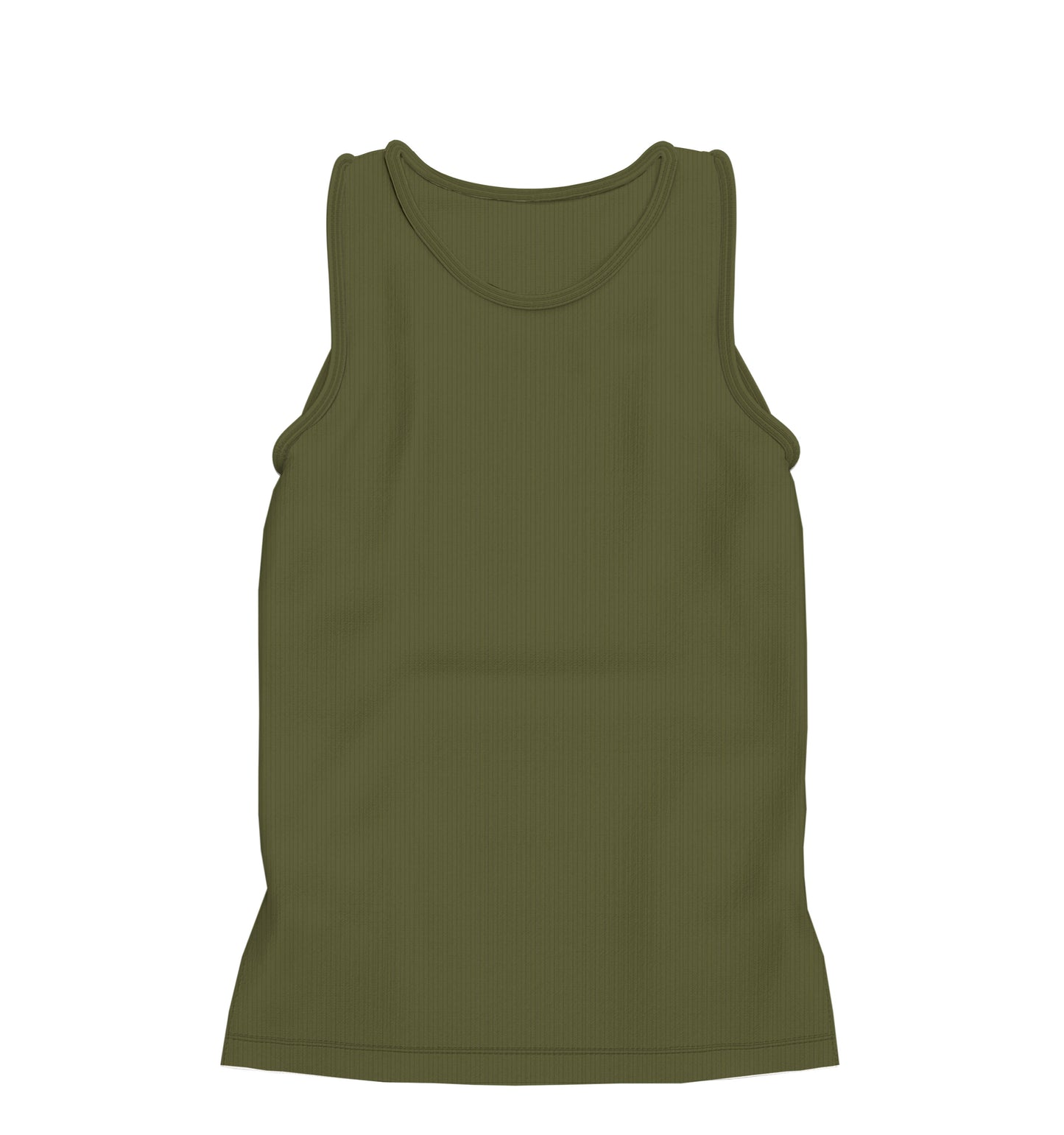 CAMISETA REGATA RIBANA VERDE MILITAR (REF.: 023)