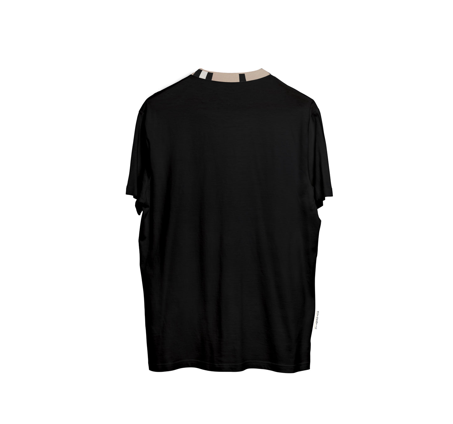 CAMISA LONG COTTON PRETO C/ GOLA DIFERENCIADA 1 (REF.:128)