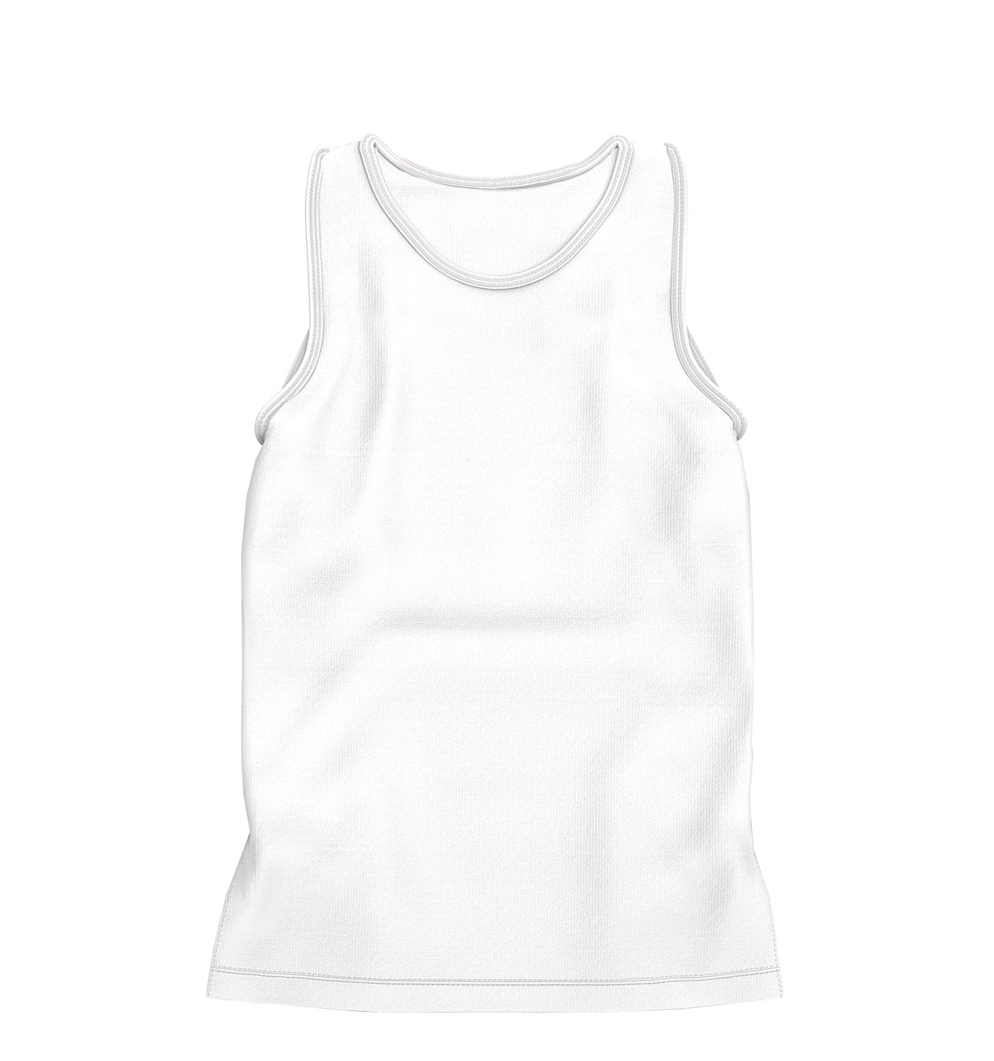 CAMISETA REGATA EM COTTON BRANCA (REF.: 001)