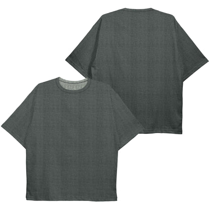 CAMISA OVERSIZED A LASER PREMIUM MESCLA PRETO/BRANCO (REF.: 139)