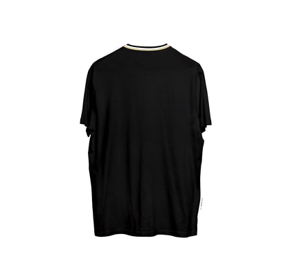 CAMISA LONG COTTON PRETO C/ GOLA DIFERENCIADA 2 (REF.:129)