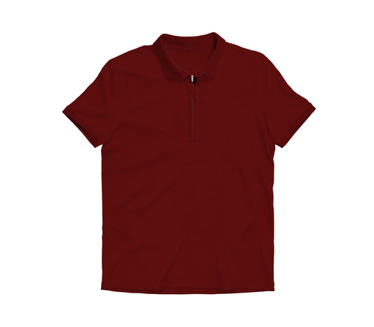 CAMISA POLO PREMIUM ZIPPER VERMELHO (Ref.: 003)