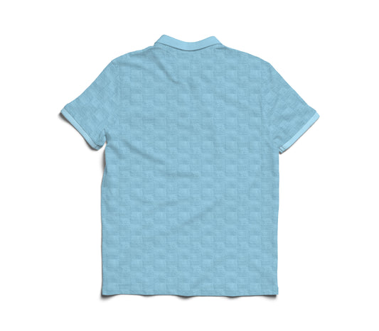 CAMISA POLO PREMIUM AZUL BEBE TRICOT (Ref.: 112)