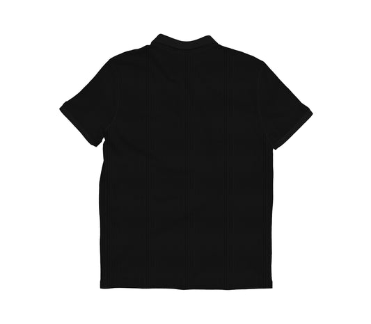 CAMISA POLO PREMIUM PRETO TEXTURIZED (Ref.: 111)