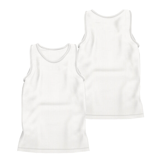 CAMISETA REGATA RIBANA BRANCA (REF.: 001)