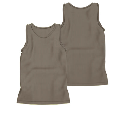 CAMISETA REGATA RIBANA MARROM NOZES (REF.: 020)
