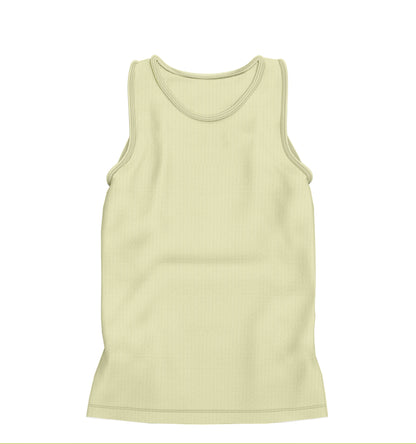 CAMISETA REGATA RIBANA AMARELO CALMARIA (REF.: 024)