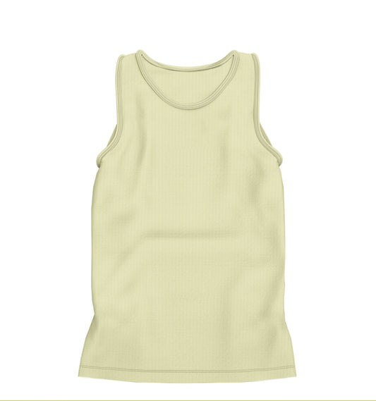 CAMISETA REGATA RIBANA AMARELO CALMARIA (REF.: 024)