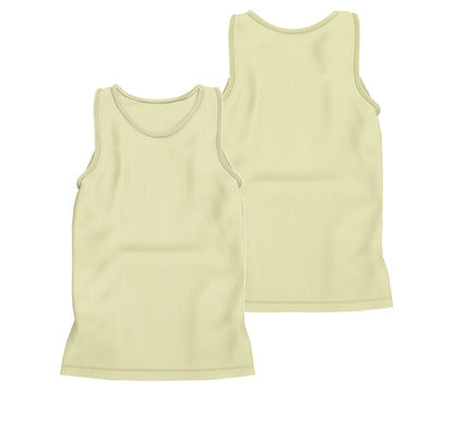 CAMISETA REGATA RIBANA AMARELO CALMARIA (REF.: 024)