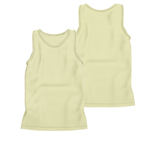 CAMISETA REGATA RIBANA AMARELO CALMARIA (REF.: 024)