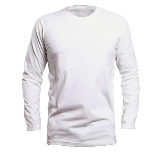 CAMISETA MANGA LONGA BRANCA (REF:. 001)