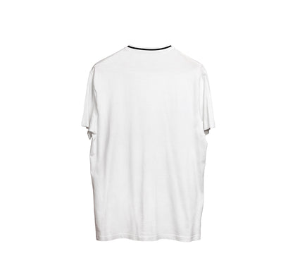 CAMISA  LONG COTTON BRANCO C/ GOLA BRANCO/PRETO/BRANCO (REF.:103)
