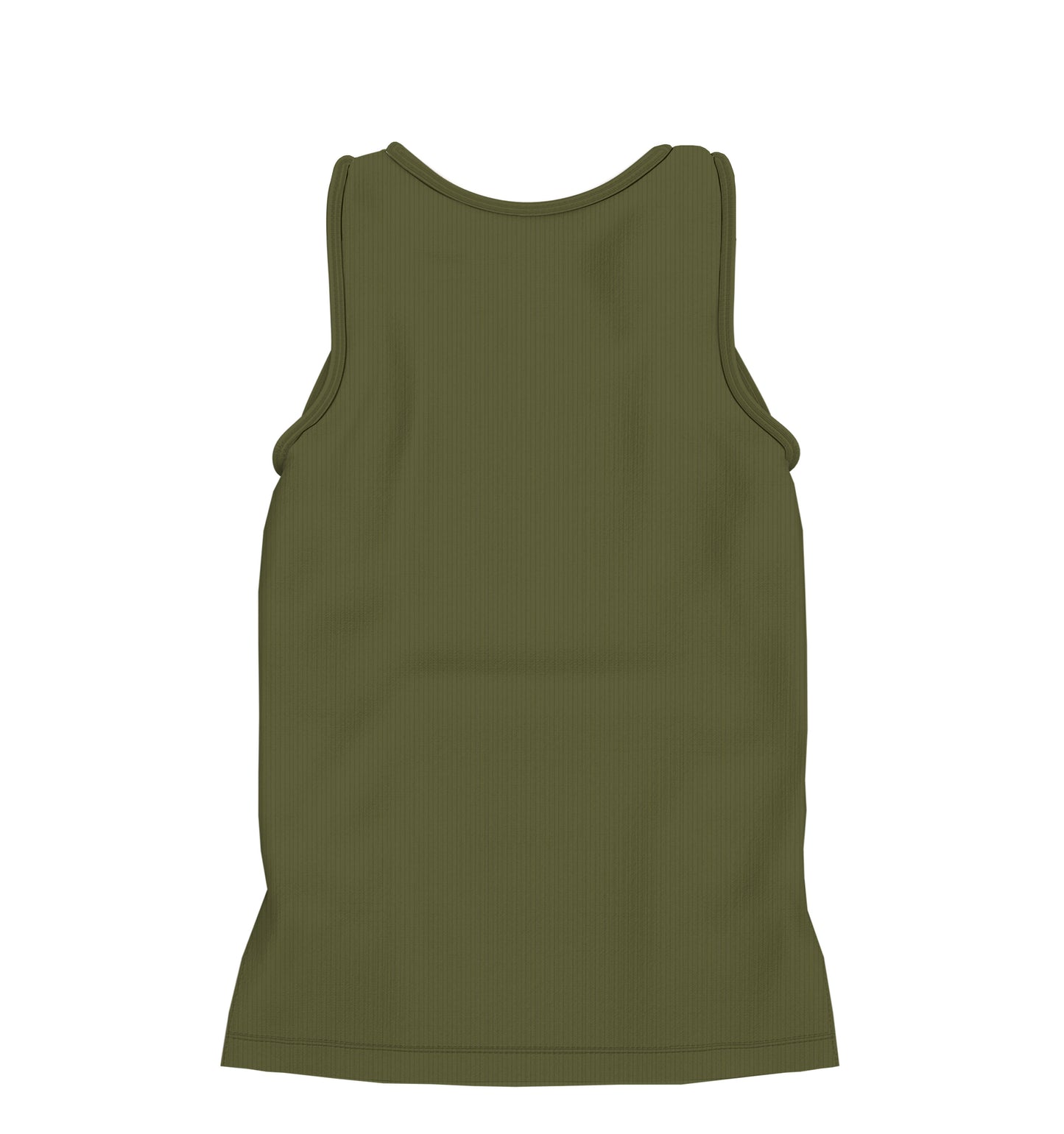 CAMISETA REGATA RIBANA VERDE MILITAR (REF.: 023)