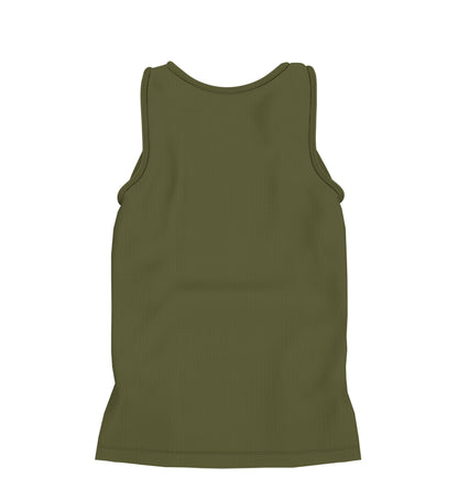 CAMISETA REGATA RIBANA VERDE MILITAR (REF.: 023)