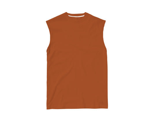 CAMISETA REGATA MACHÃO TELHA (REF.: 017)