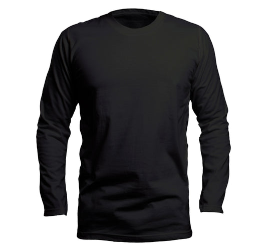 CAMISETA MANGA LONGA PRETO (REF:. 002)