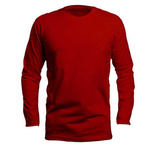 CAMISETA MANGA LONGA VERMELHA (REF:. 003)