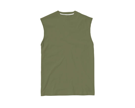 CAMISETA REGATA MACHÃO VERDE MUSGO (REF.: 018)
